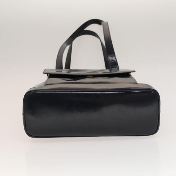 GUCCI Shoulder Bag Patent Leather Navy Gold 001 090 001 090 - Picture 9 of 12